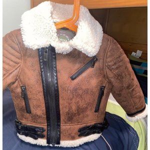 Jordan Craig coat faux suede Sherpa girls Size 2T